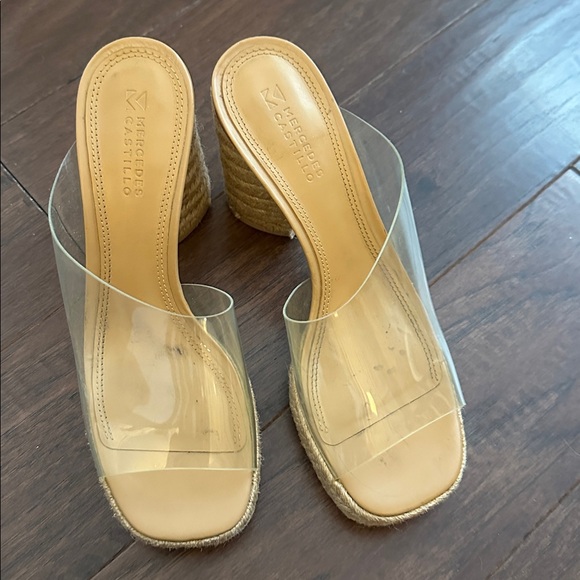 MERCEDES CASTILLO  clear heel sandals 7.5 - Picture 2 of 9